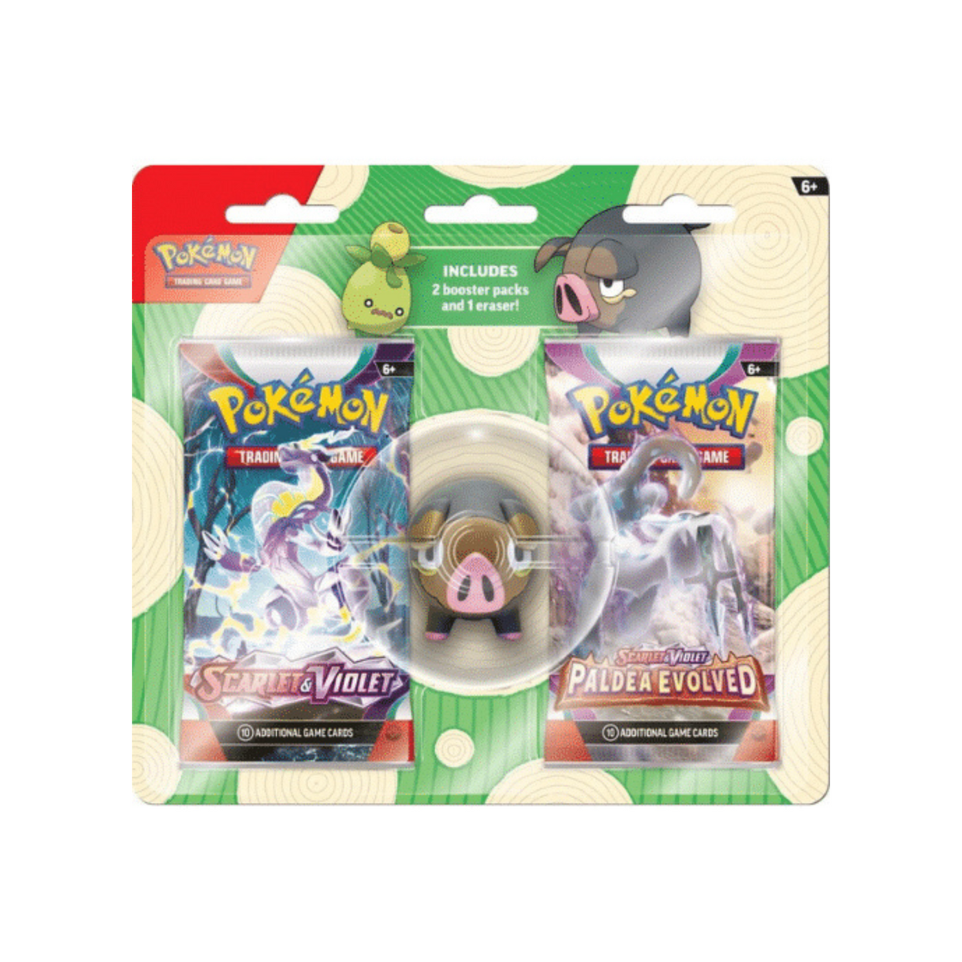Pokémon 3D Eraser Blister - Back to School
