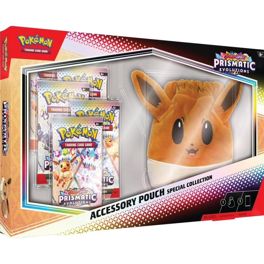 Pokémon Prismatic Evolutions Pouch Special Collection Box Max